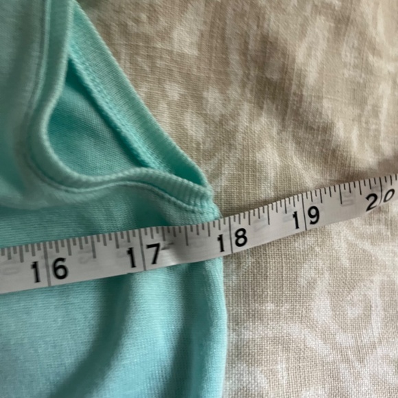 Vintage Escada Sleeveless Top with Chain Neckline, Aqua / Turquoise, Small - Picture 7 of 10